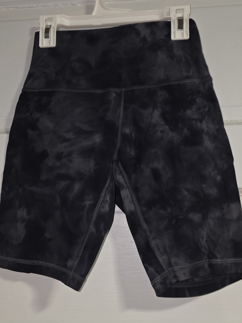 lululemon athletica Black Tie-Dye High-Rise Bike Shorts